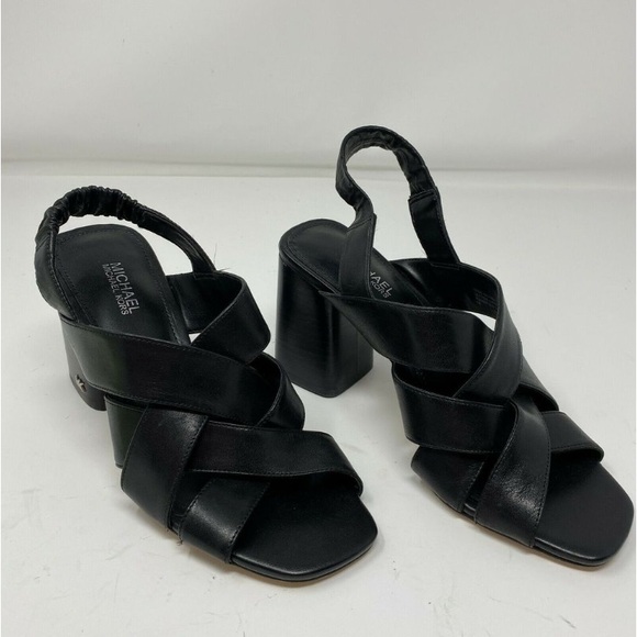 EUC MICHAEL Michael Kors Dixon Block Heel Sandals Size 5 - Picture 10 of 10